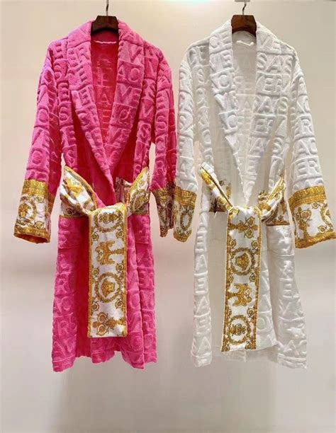 versace pajamas robe|Versace sleeping gown.